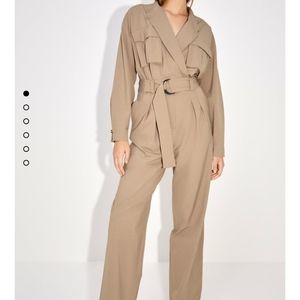 Zara long jumpsuit with pockets